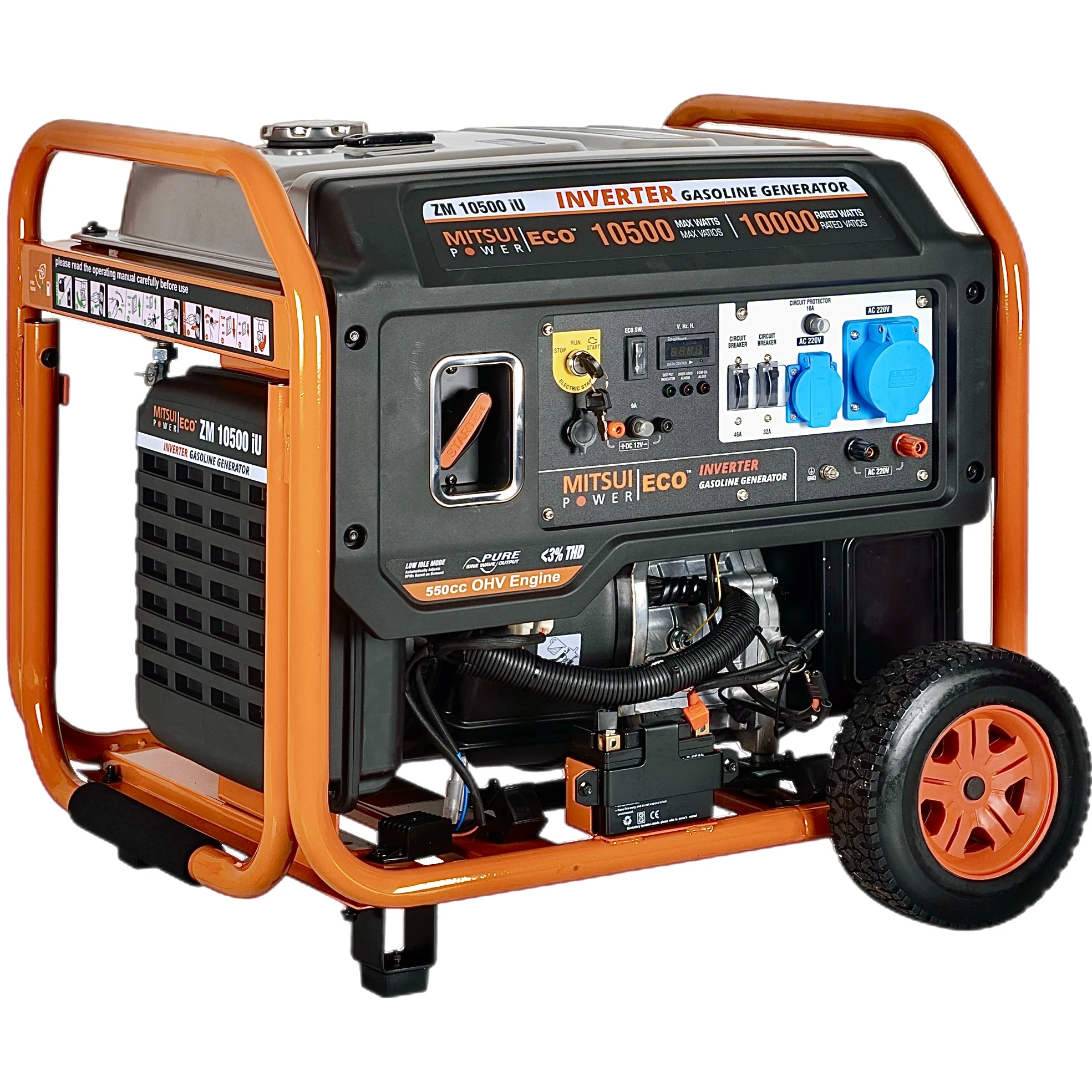 Бензиновый генератор Mitsui Power ZM 10500 IU — изображение 4